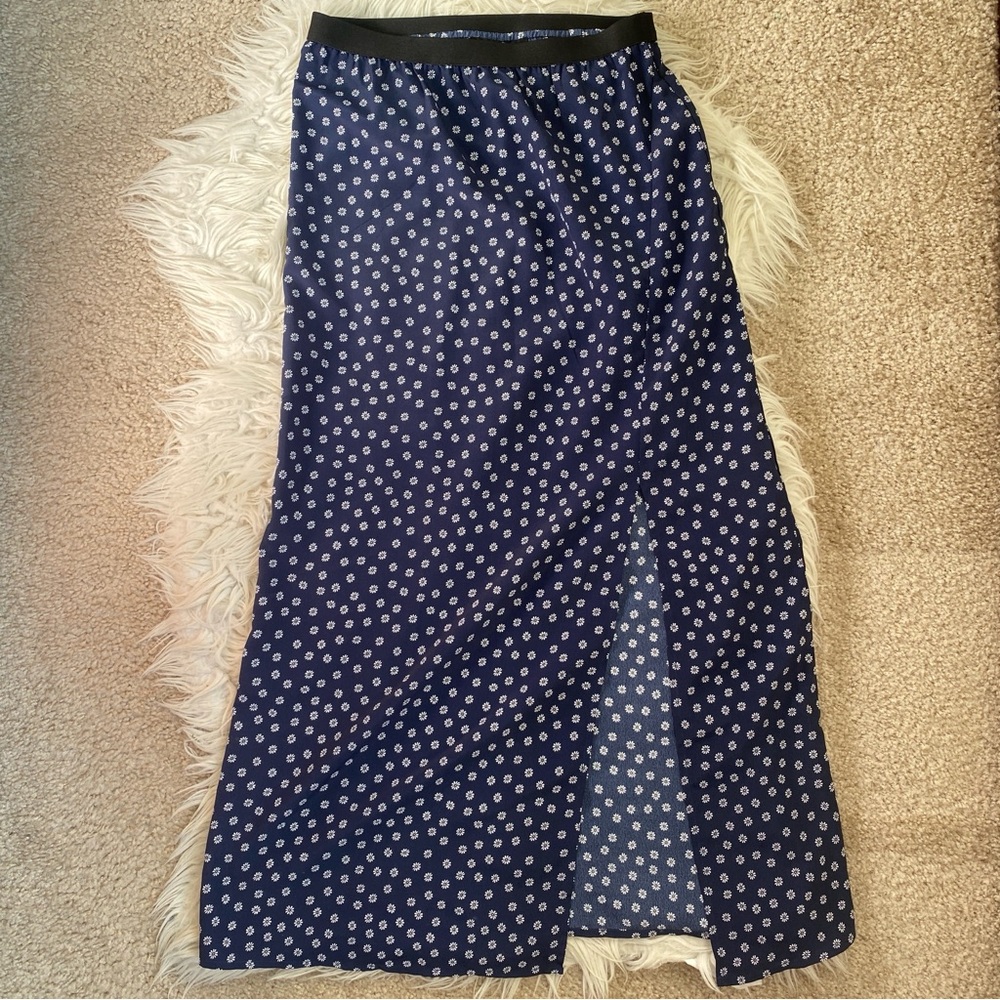EUC Sactuary floral slip maxi long skirt xs